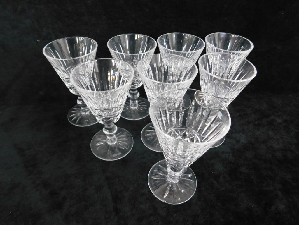 Waterford Crystal - 8-5" White Wine Glasses - Tramore Pattern - 7
