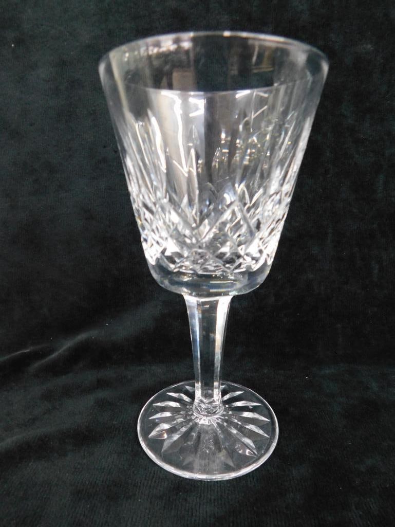Waterford Crystal - 10-5 7/8" Claret Wine Glasses - Lismore Pattern - 2