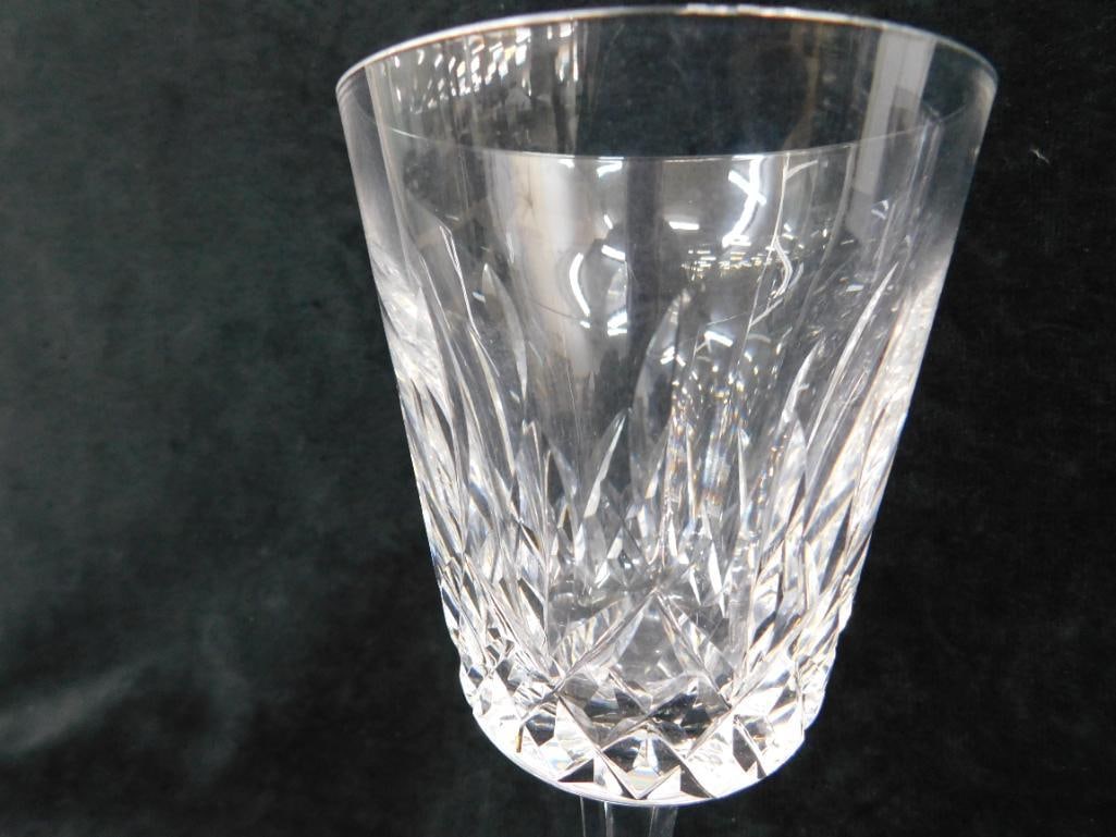 Waterford Crystal - 4-6 7/8" Water Goblets - Lismore Pattern - 3