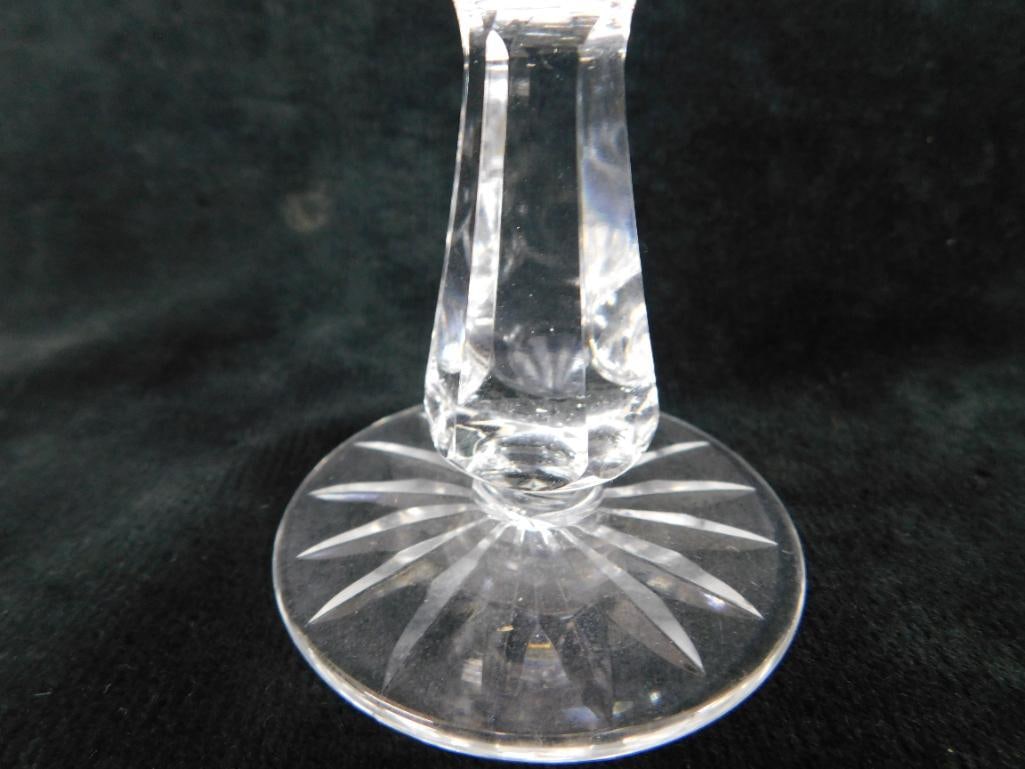 Waterford Crystal - 2-4 7/8" Claret Wine Glasses - 1-4" Mini Vase - Kinsale Pattern - 4