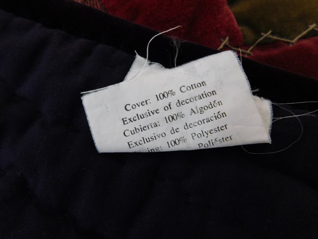 Factory Made "Crazy Quilt" Throw - 60" x 49" - 8