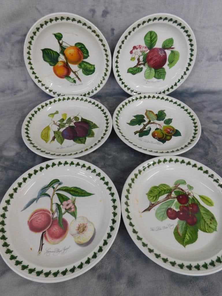 6-8.5" Portmeirion Plates - Pomona Pattern - Ivy Pattern: See Photos For Description and Condition