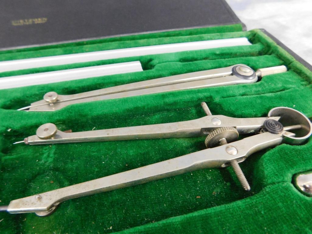 Vintage Dietzgen "Master Pro" Compass Set In Case - Missing 1 Item - 5