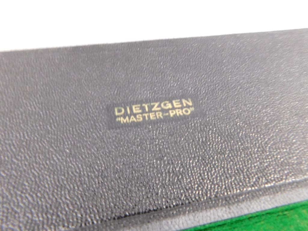 Vintage Dietzgen "Master Pro" Compass Set In Case - Missing 1 Item - 9