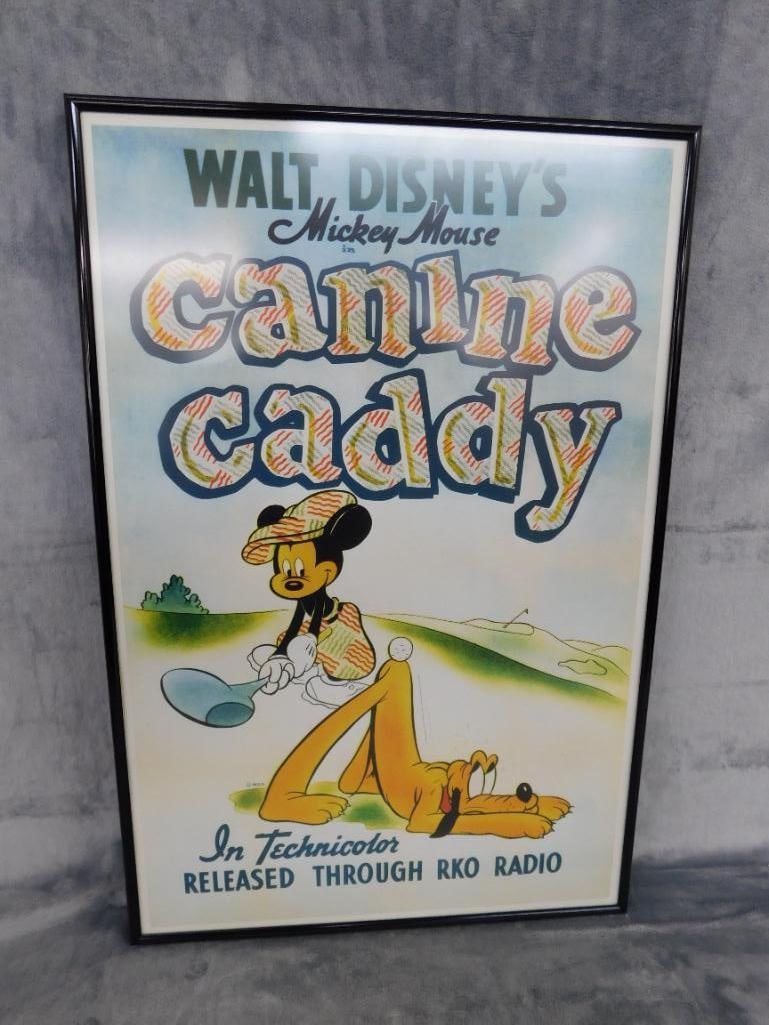 Disney "Canine Caddy" Framed Poster - 24.5" x 16.5" - 7