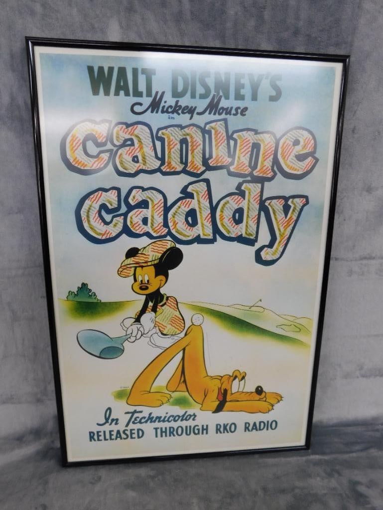 Disney "Canine Caddy" Framed Poster - 24.5" x 16.5" - 8