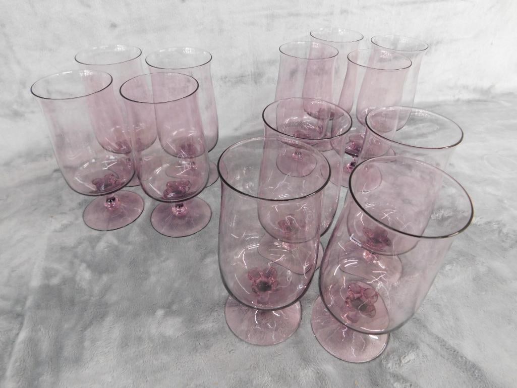 12 Lenox Lilac Mist 6.5" Water / Beverage Glasses - 5