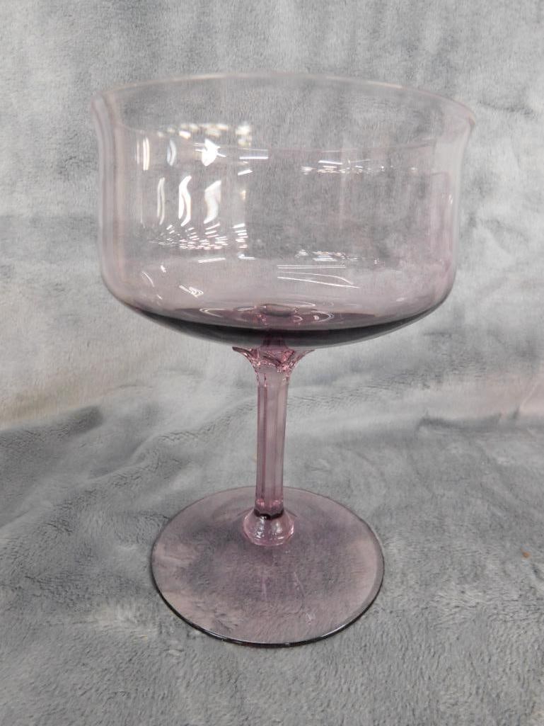 12 Lenox Lilac Mist 5.25" Desert / Champagne Glasses - 2