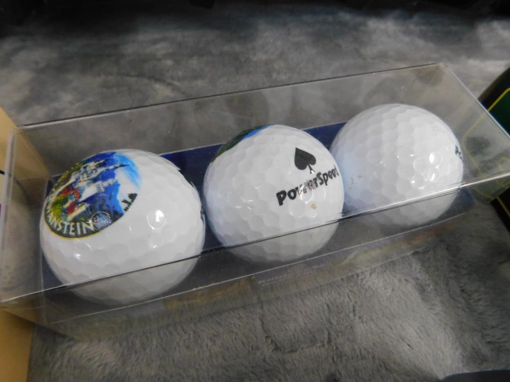 Modern Disney Golf Ball Rack - Disney Golf Balls - 2007 and 2008 Masters Golf Balls - 6