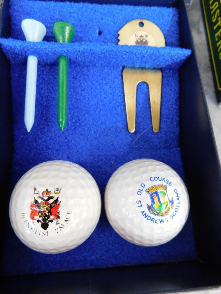 Modern Disney Golf Ball Rack - Disney Golf Balls - 2007 and 2008 Masters Golf Balls - 8