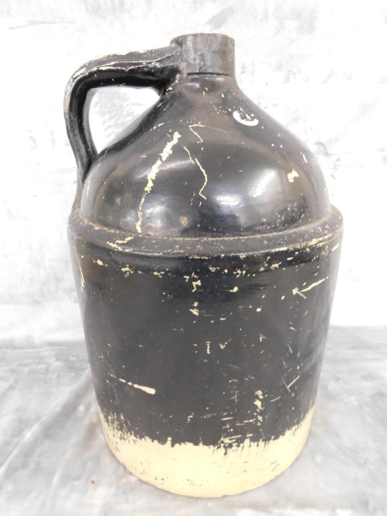 Vintage 5 Gallon Pottery Jug - Chips on Lip - 18" x 12.5" - 9