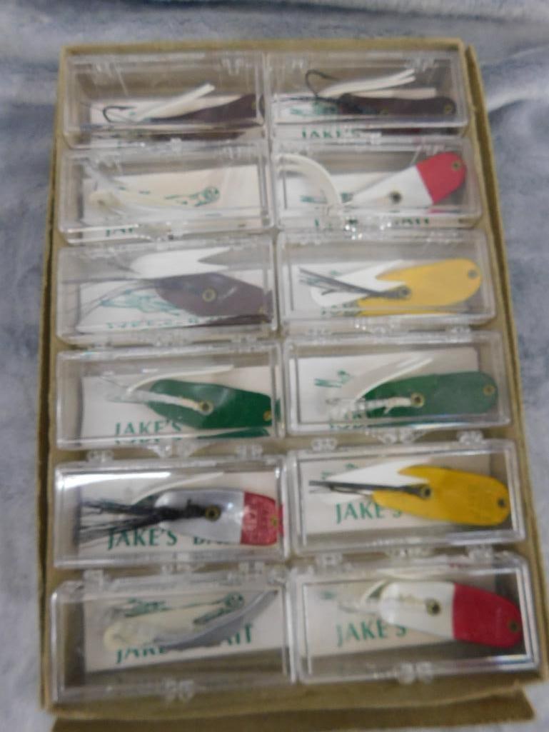 Group of 12 Vintage "Jakes Bait" Lures - Unused - 8