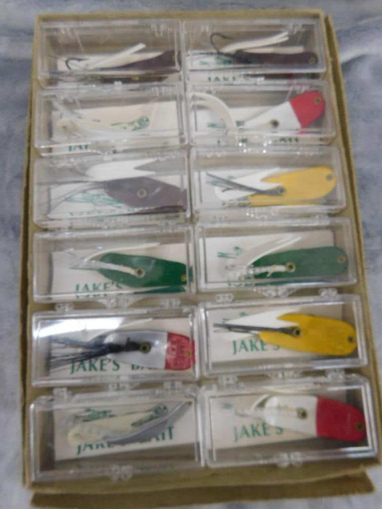 Group of 12 Vintage "Jakes Bait" Lures - Unused - 9