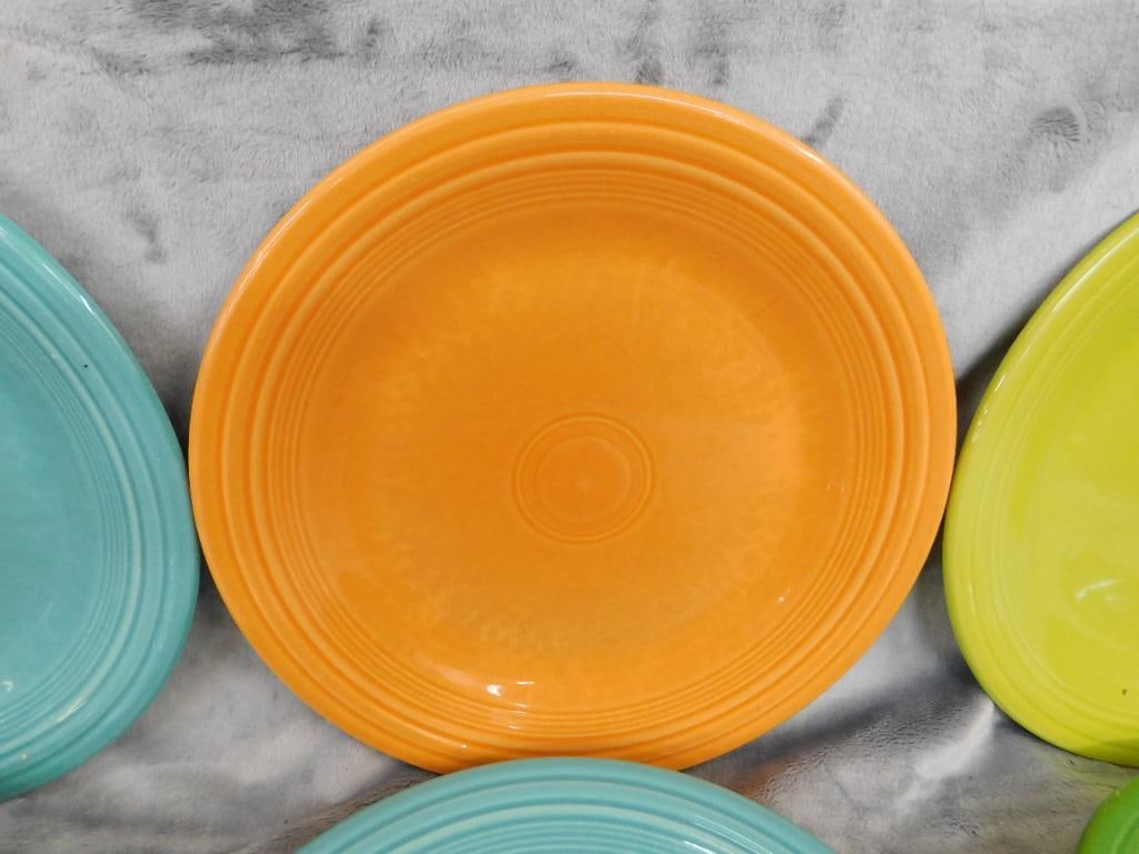 Fiesta Ware - 7-10.5" Dinner Plates - 3