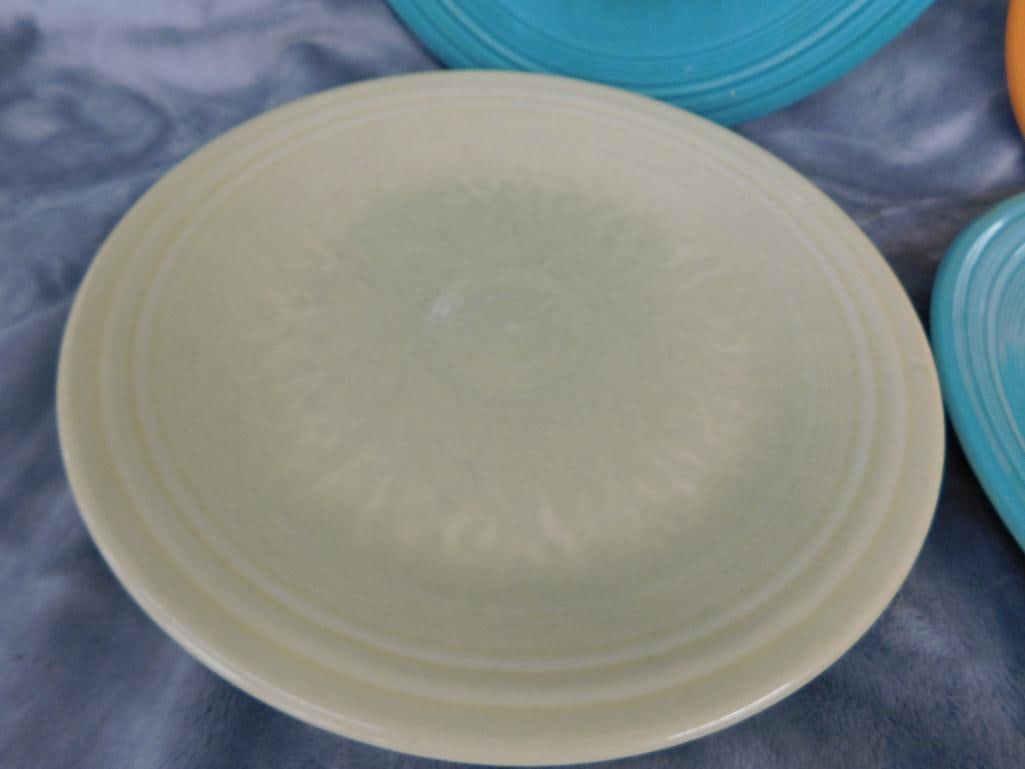 Fiesta Ware - 7-10.5" Dinner Plates - 5