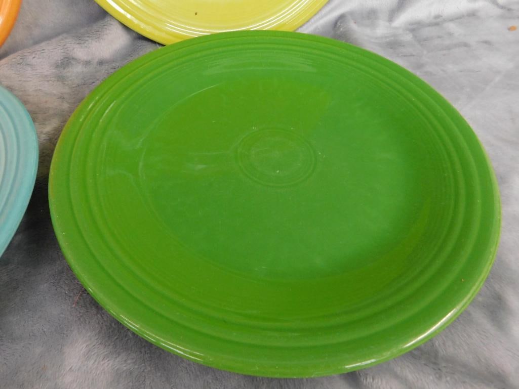 Fiesta Ware - 7-10.5" Dinner Plates - 7