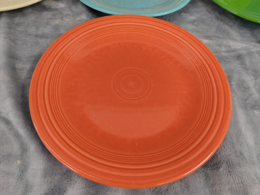Fiesta Ware - 7-10.5" Dinner Plates - 8