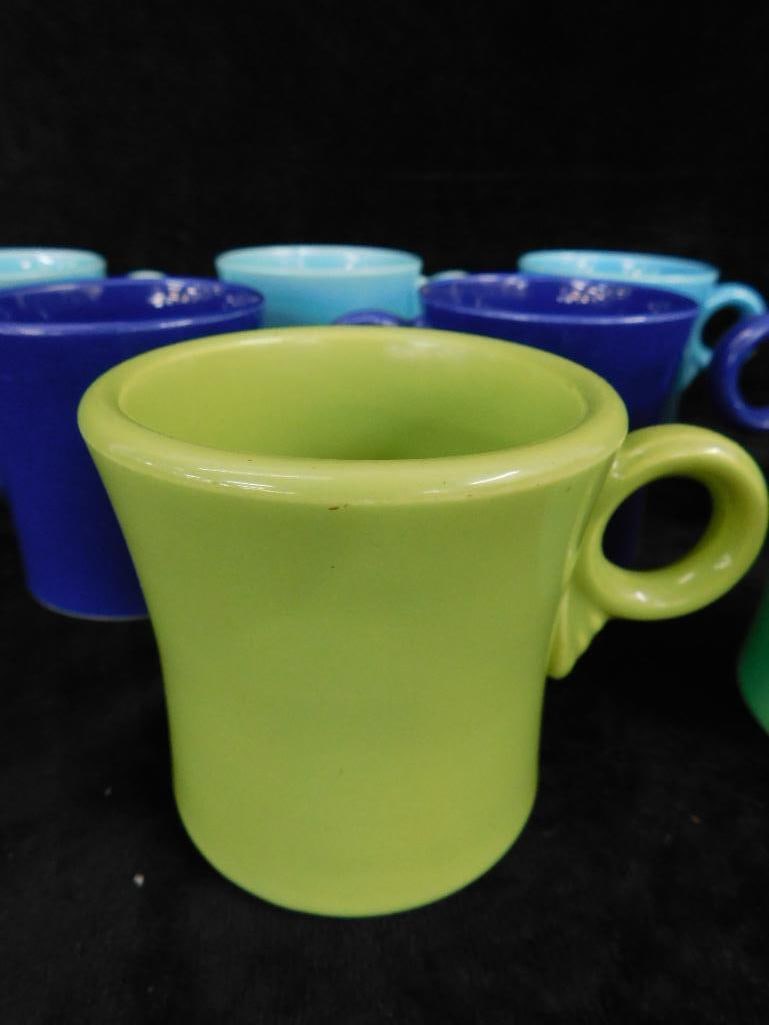 Group of 8 Fiesta Ware Coffee Mugs - 4