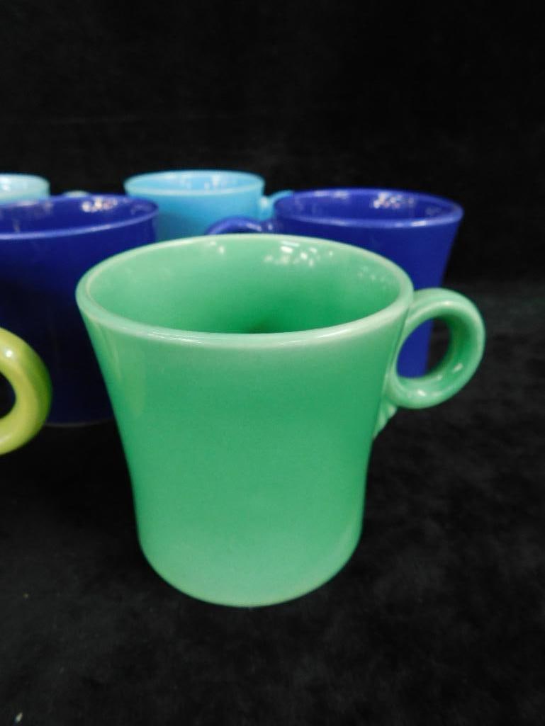 Group of 8 Fiesta Ware Coffee Mugs - 5