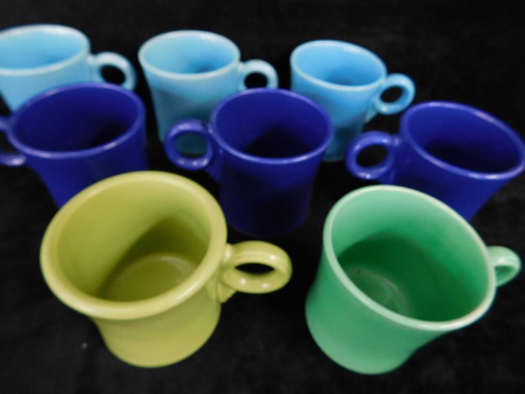 Group of 8 Fiesta Ware Coffee Mugs - 6