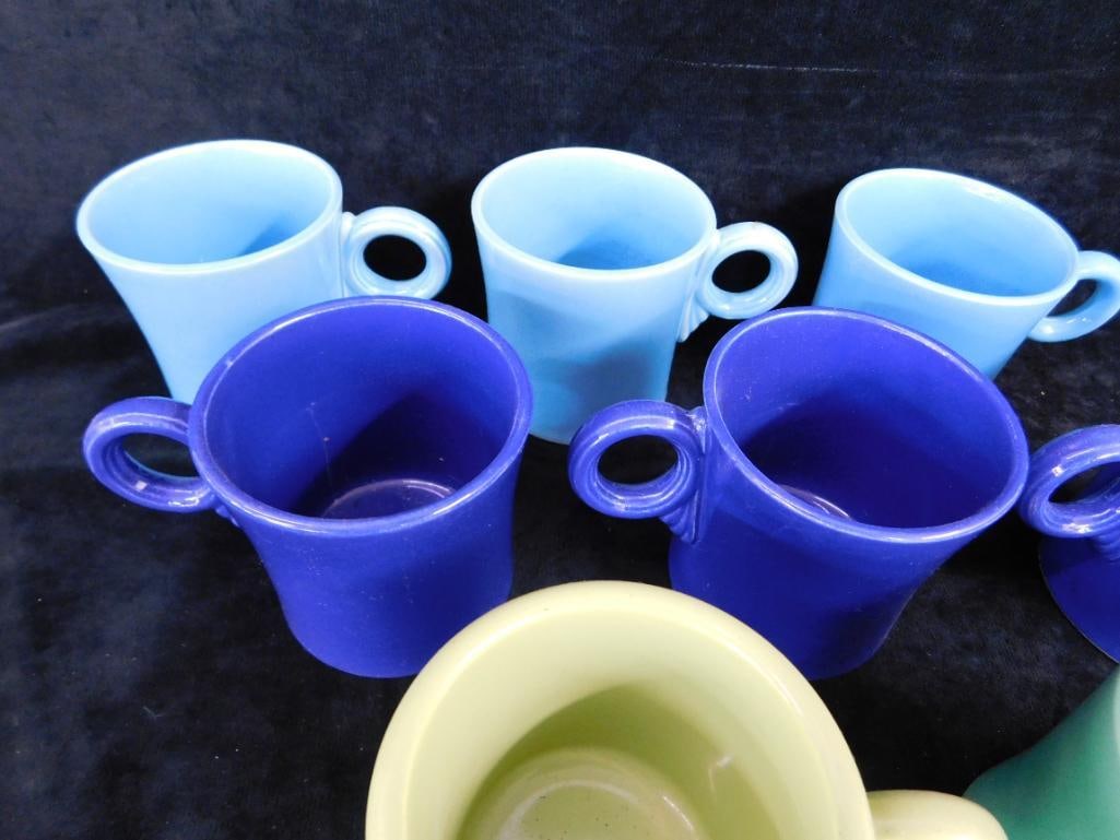 Group of 8 Fiesta Ware Coffee Mugs - 7