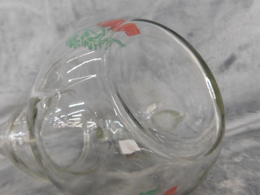 Vintage Glass Juice Pitcher - "Miss Cutie Pie" Mug - 5