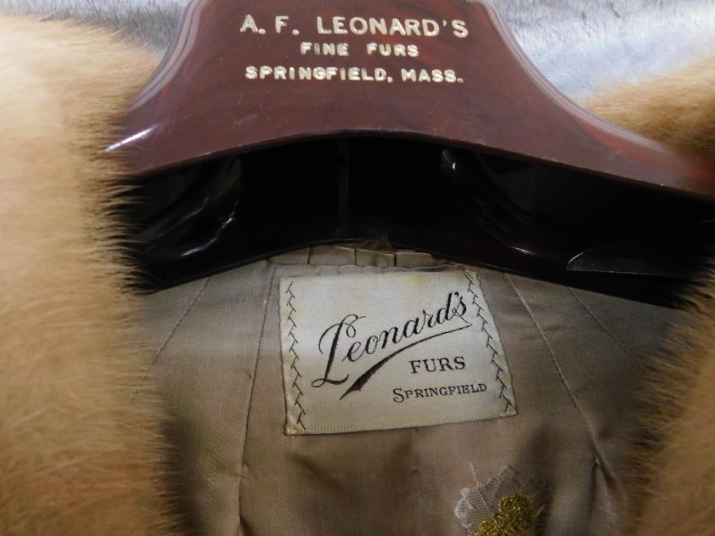 Real Fur Short Cape - Leonard Furs Springfield - 20" Tall - 2