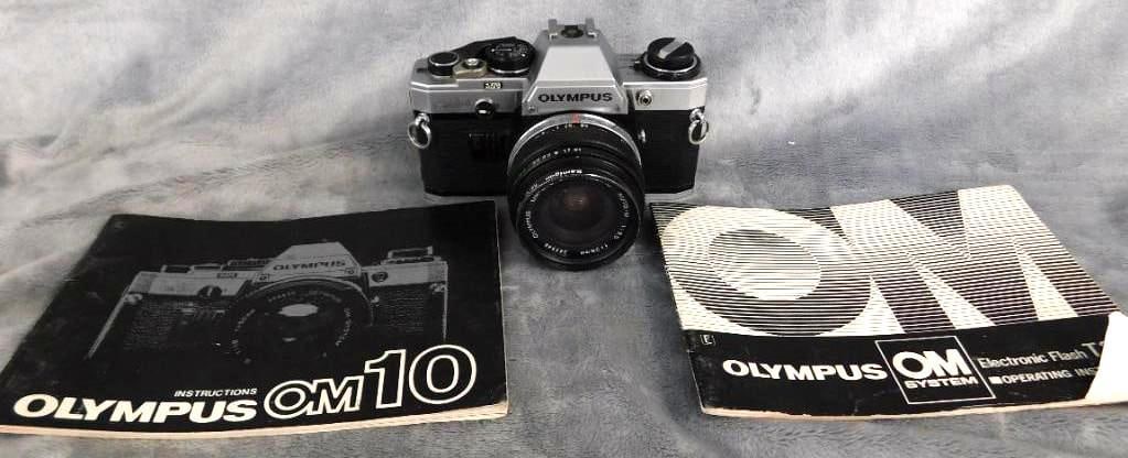 Olympus OM10 35mm Camera - Booklets: See Photos For Description and Condition