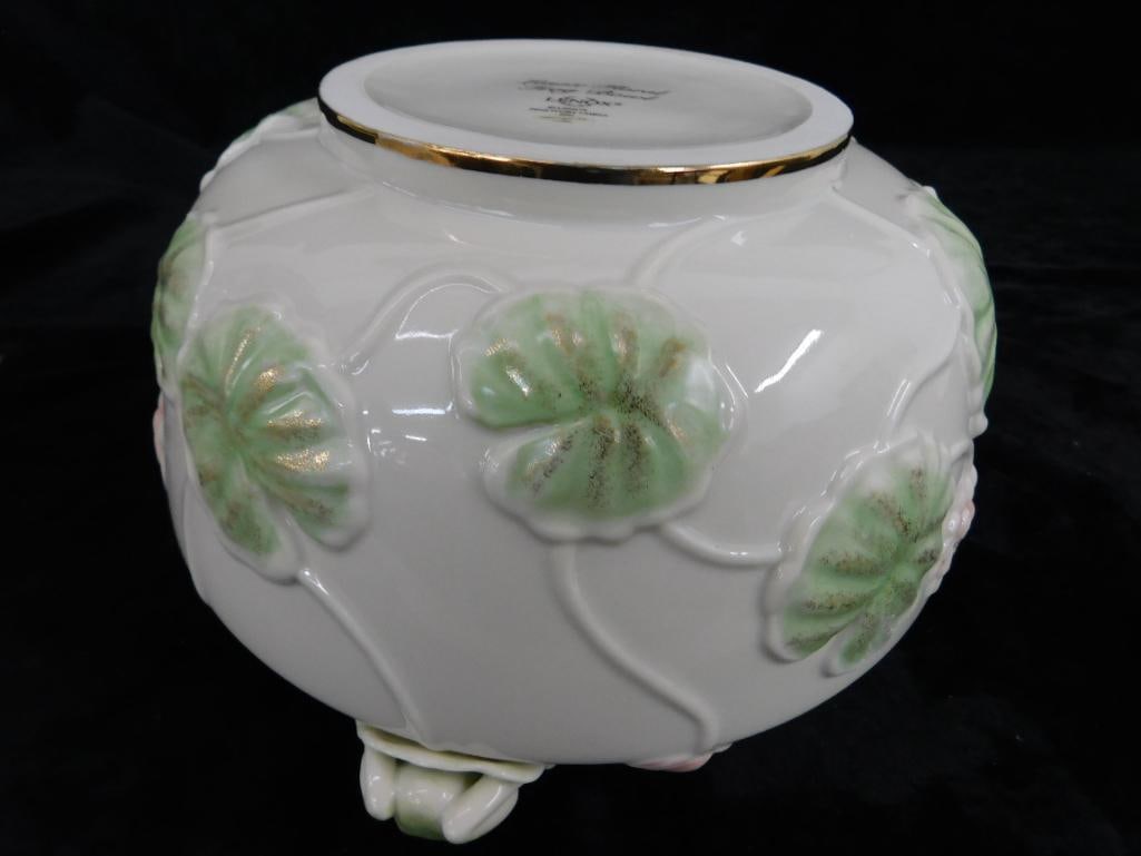 Lenox Porcelain Frog Jardineire - Original Box - 6" x 9.5" - 8