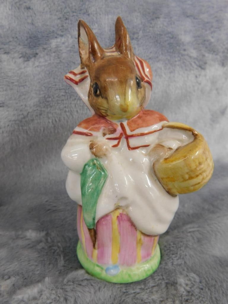 Beswick "Beatrix Potter" Porcelain "Mrs. Rabbit" Figure - Royal Doulton Bunnykins - 2