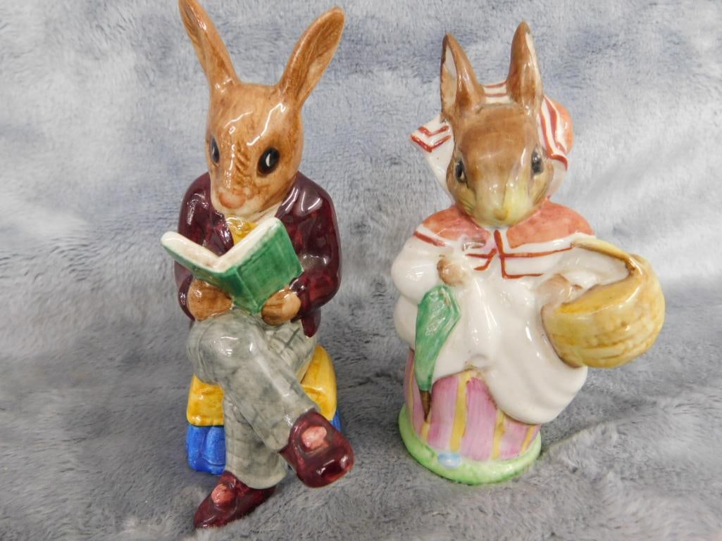 Beswick "Beatrix Potter" Porcelain "Mrs. Rabbit" Figure - Royal Doulton Bunnykins - 9