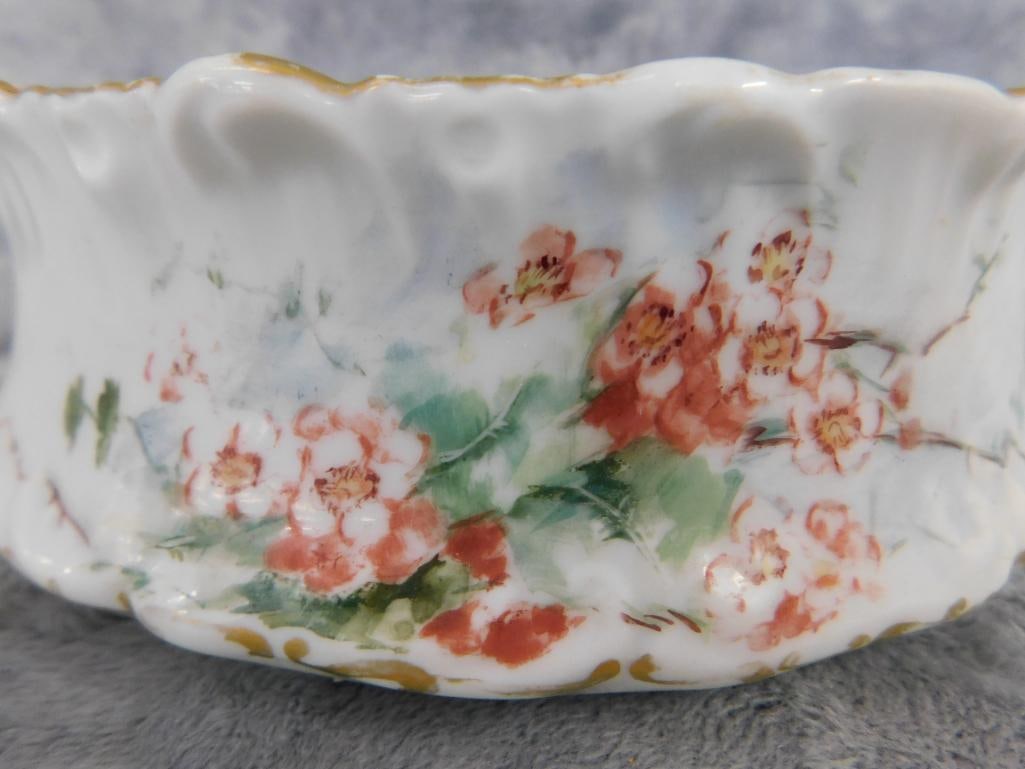 Vintage Limoges Had Painted Bowl - 2.25" x 7" - 2