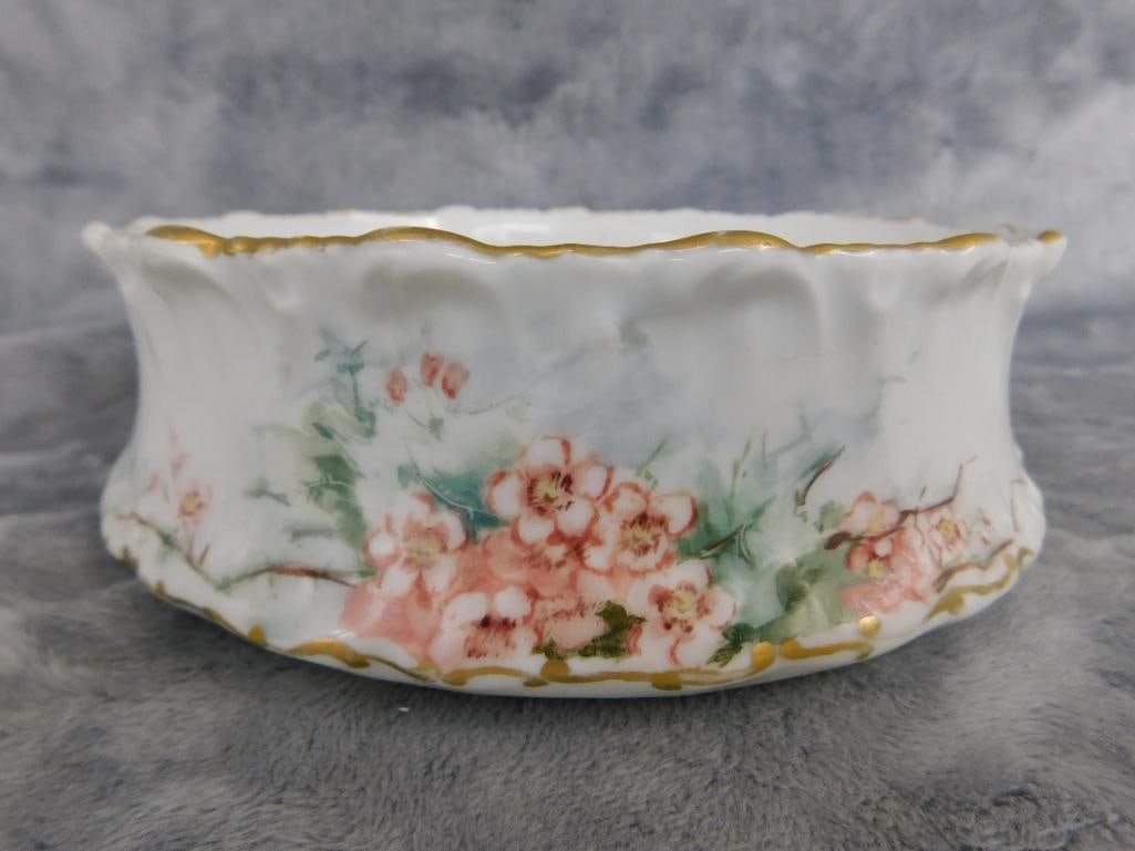 Vintage Limoges Had Painted Bowl - 2.25" x 7" - 3
