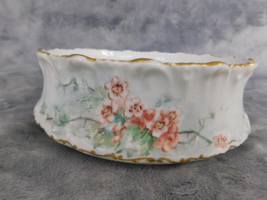 Vintage Limoges Had Painted Bowl - 2.25" x 7" - 4