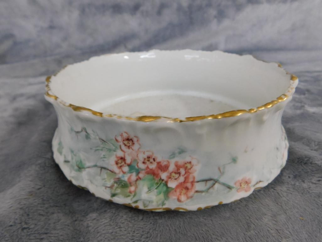 Vintage Limoges Had Painted Bowl - 2.25" x 7" - 9