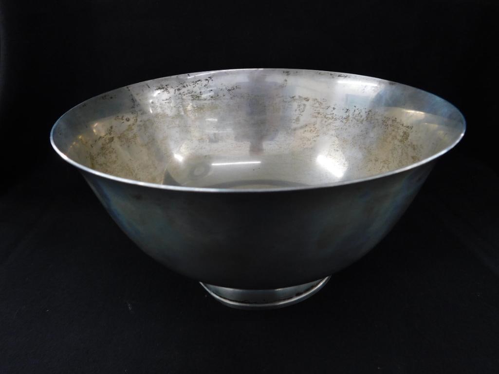 Sterling Silver - Lunt 8" x 4.25" Bowl - Dent on Foot - 590 Grams - 10