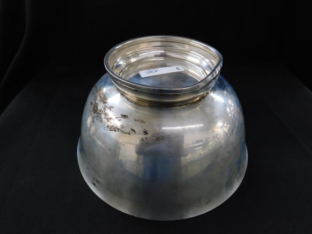 Sterling Silver - Lunt 8" x 4.25" Bowl - Dent on Foot - 590 Grams - 3