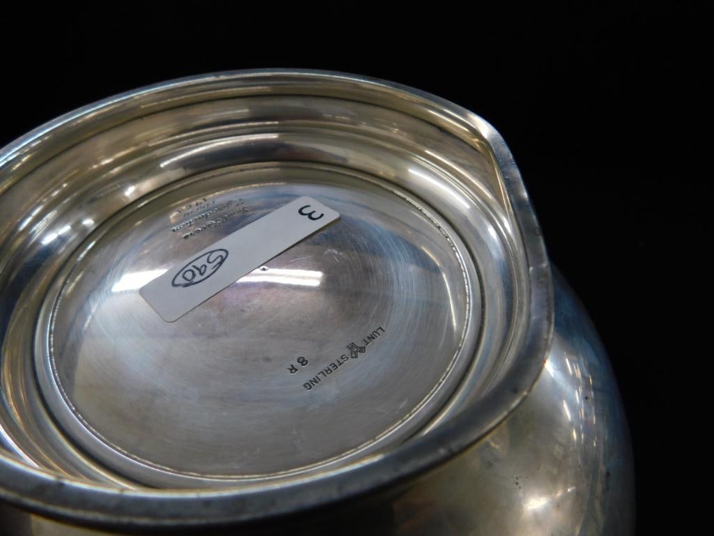 Sterling Silver - Lunt 8" x 4.25" Bowl - Dent on Foot - 590 Grams - 5