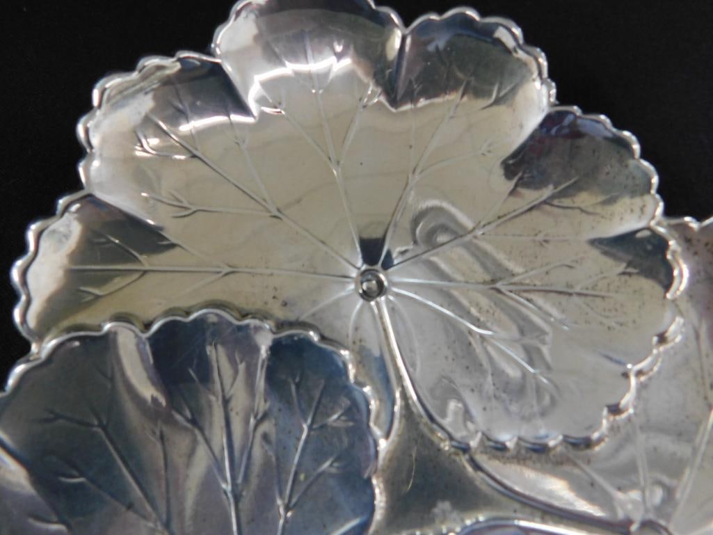 Sterling Silver - Reed and Barton Leaf Tray - 7" x 7" - 181 Grams - 2