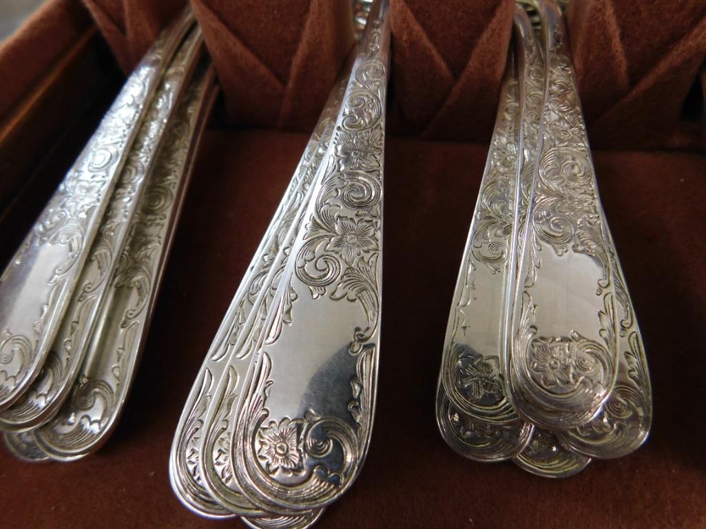 Sterling Silver - Flatware Set - Kirk and Son - 1961 Grams Not Including Weighted Pieces - 10