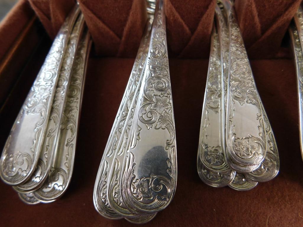 Sterling Silver - Flatware Set - Kirk and Son - 1961 Grams Not Including Weighted Pieces - 15