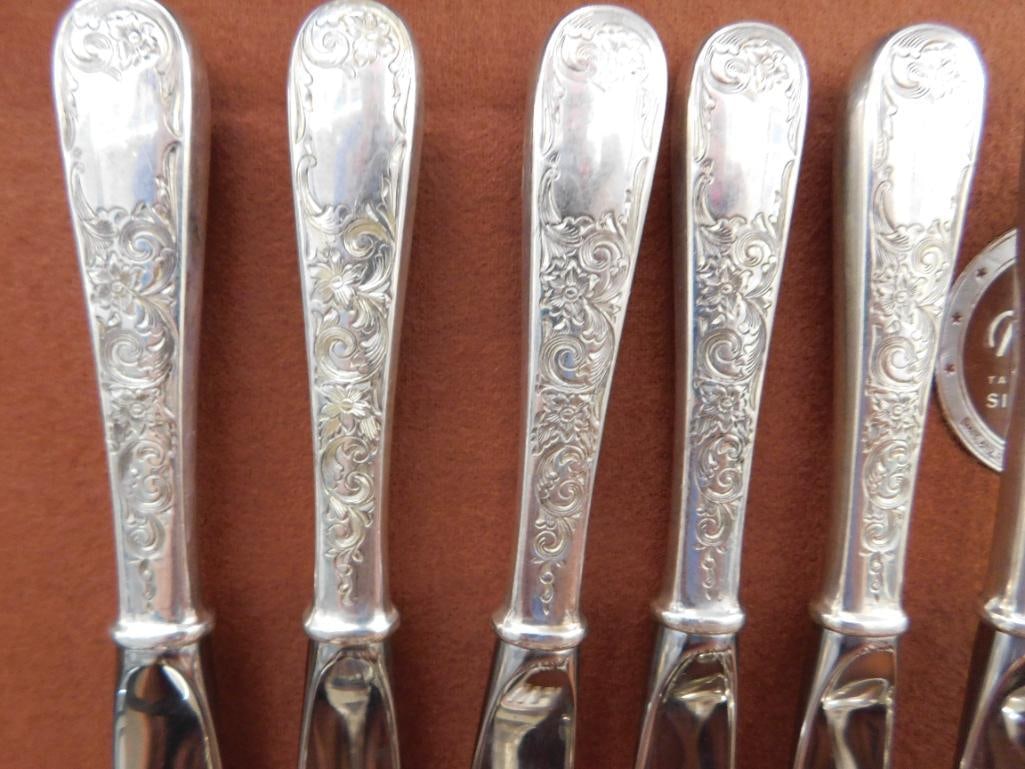 Sterling Silver - Flatware Set - Kirk and Son - 1961 Grams Not Including Weighted Pieces - 16