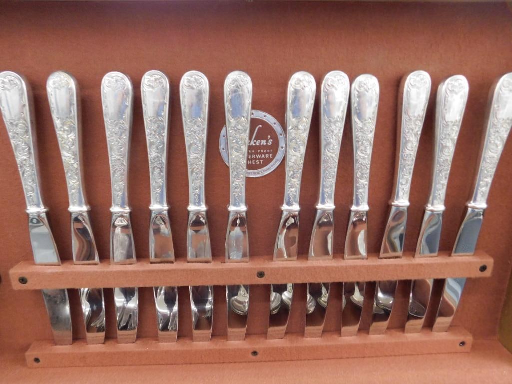 Sterling Silver - Flatware Set - Kirk and Son - 1961 Grams Not Including Weighted Pieces - 2
