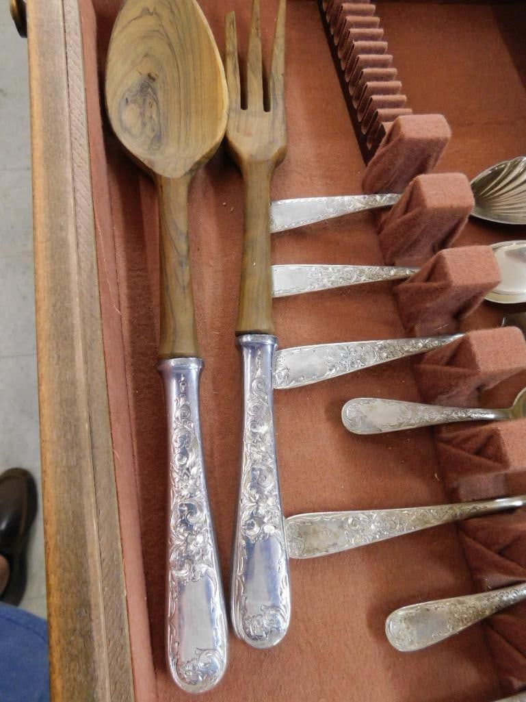 Sterling Silver - Flatware Set - Kirk and Son - 1961 Grams Not Including Weighted Pieces - 9