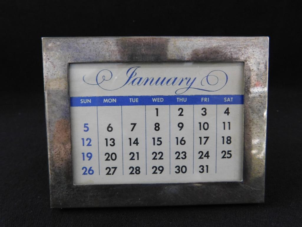 Sterling Silver - Tiffany and Co. Framed Calendar - 2 Kirk and Son Bookmarks - - 7
