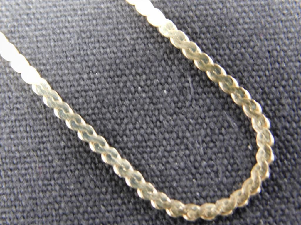 14K Yellow Gold - 24" Necklace - 5.71 Grams: Gold Was XRF Tested - See Photos For Description and Condition