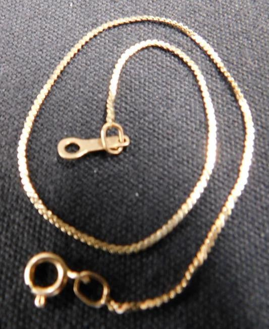14K Yellow Gold - 7' Bracelet - .70 Grams: Gold Was XRF Tested - See Photos For Description and Condition