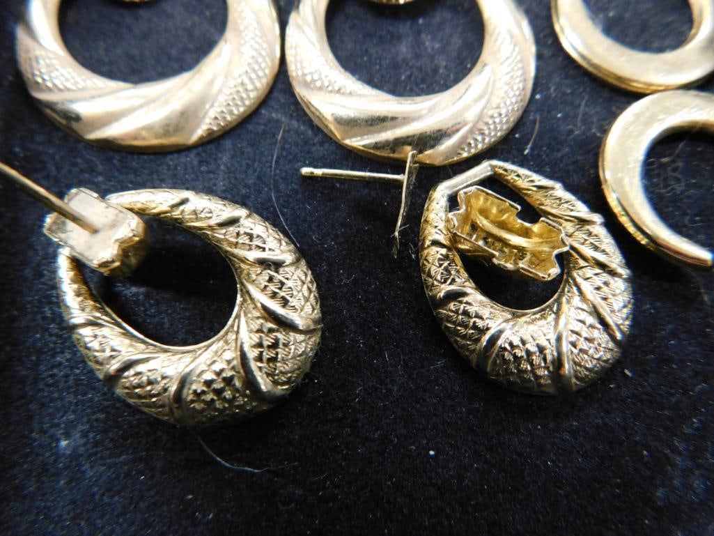 14K Yellow Gold - Scrap / Broken Earrings - 5.26 Grams - 3