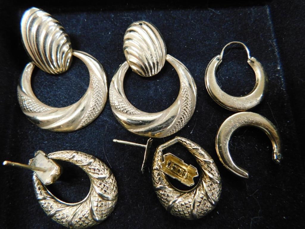 14K Yellow Gold - Scrap / Broken Earrings - 5.26 Grams - 5