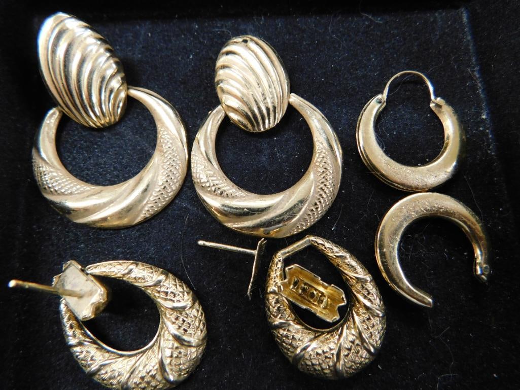 14K Yellow Gold - Scrap / Broken Earrings - 5.26 Grams - 6
